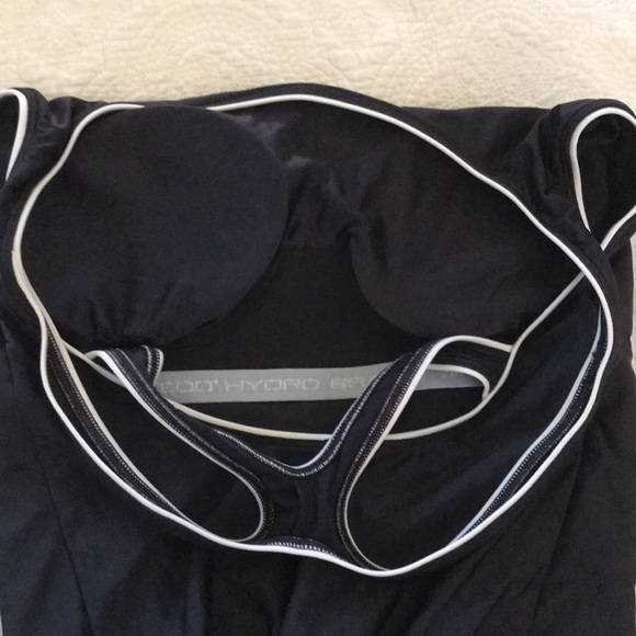 NWT Speedo Black Swim Tank Sz 12 - Picture 8 of 11